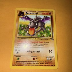 Aerodactyl 16/62 Non Holo Rare Fossil pokemon card