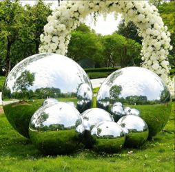 Inflatable Mirror Ball Set, 6-Piece Airtight Large Hanging & Standing