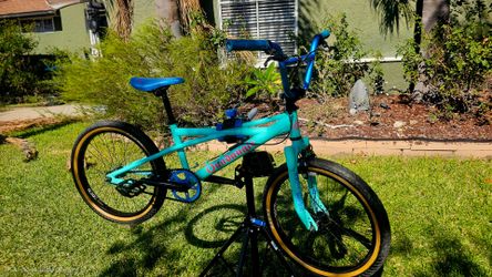 SE Racing Quadangle 20" BMX Bike - Teal / Blue - Clean Retro Build