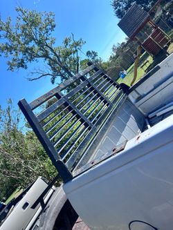 Black Steel Truck Ladder Rack
