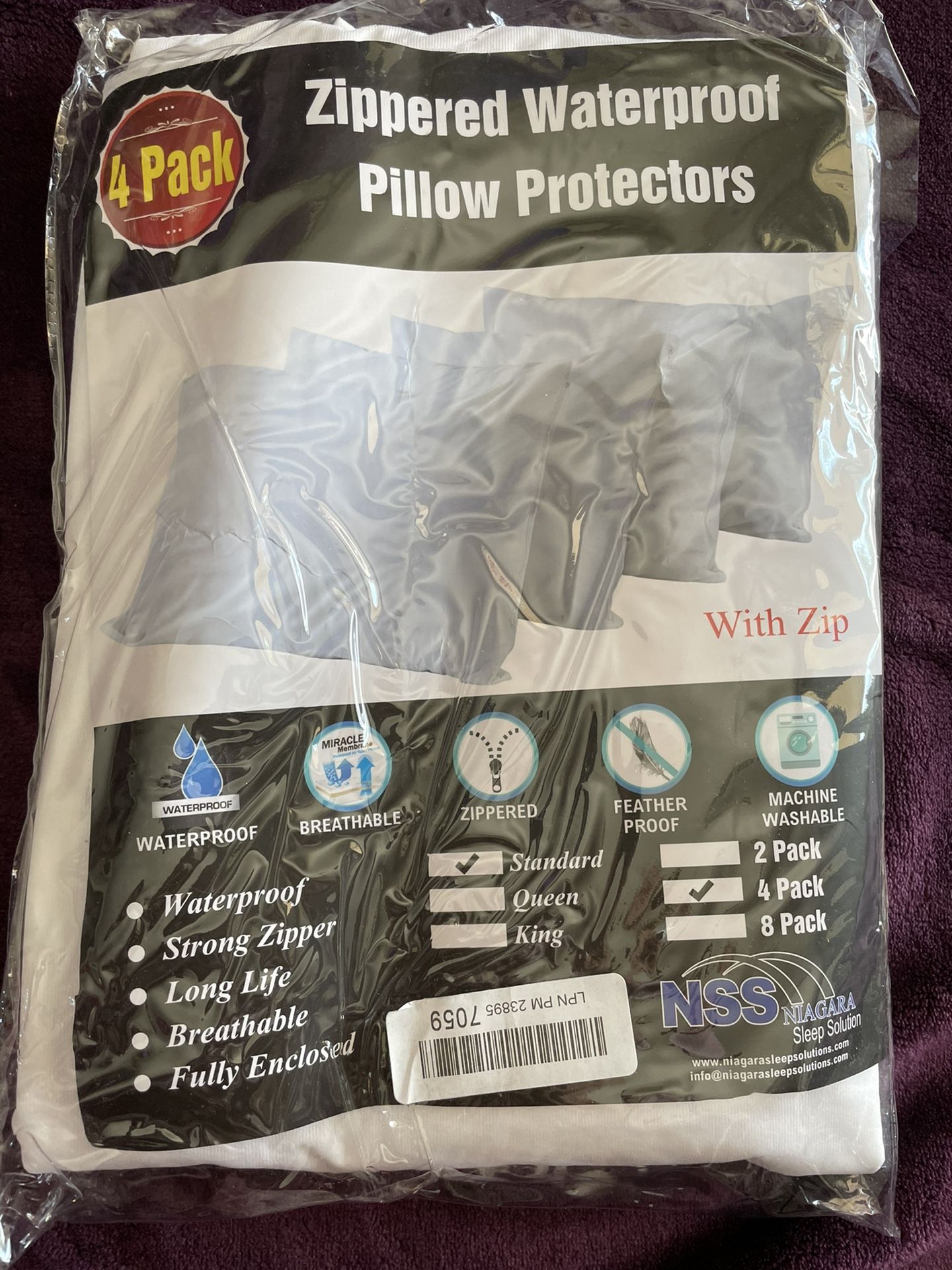 Pillow protectors waterproof
