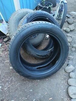 Matching set of 4 iron Man tires with lots of tred