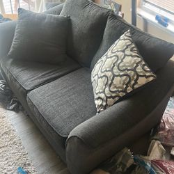 Loveseat, Charcoal Grey