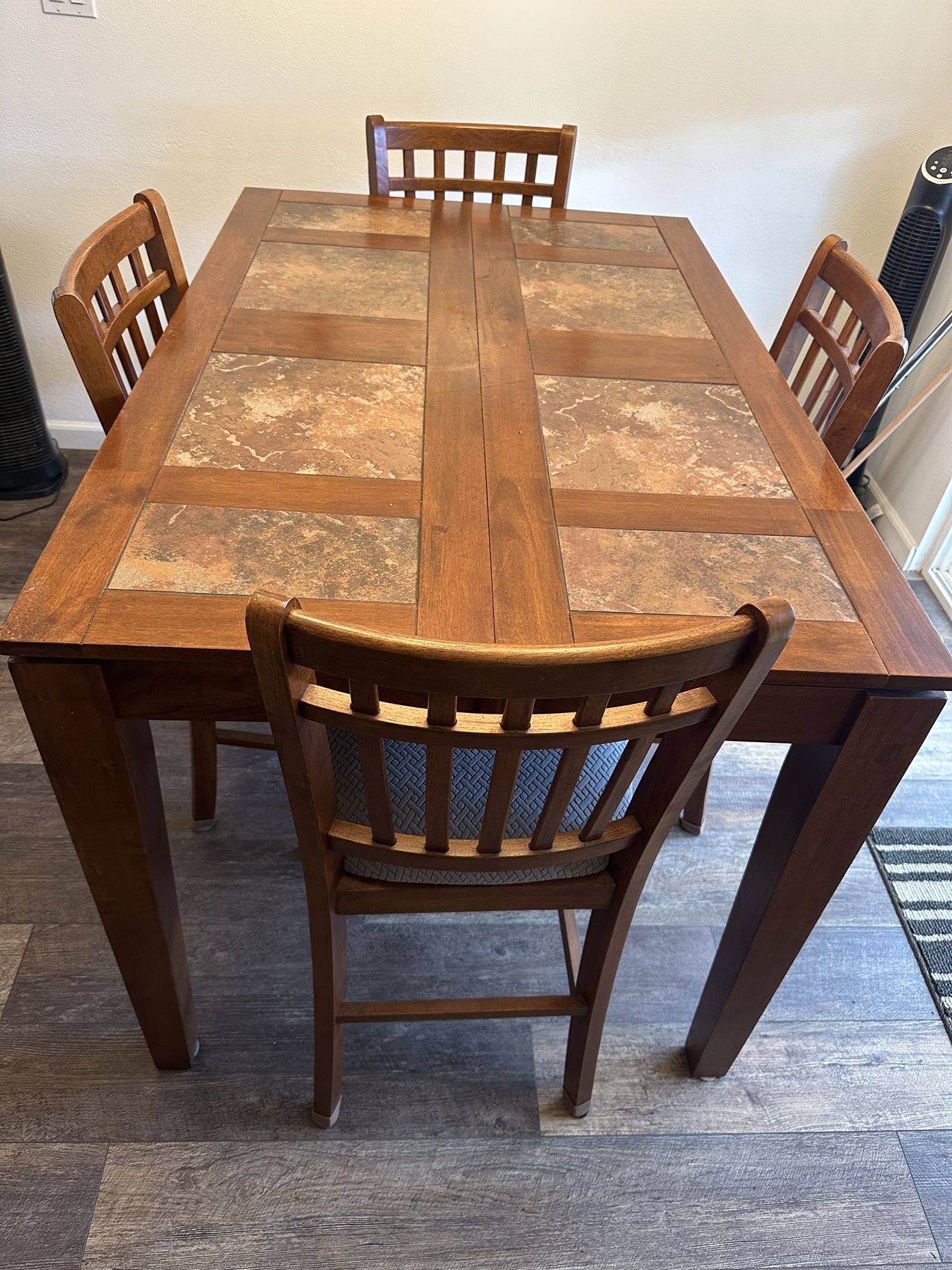 Bar Height Dining Room Table With Slate 4 Chairs Beautiful 