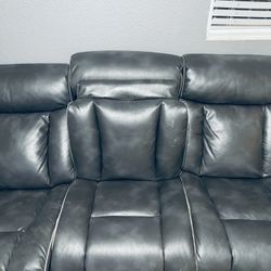 Recliner Brown Leather 