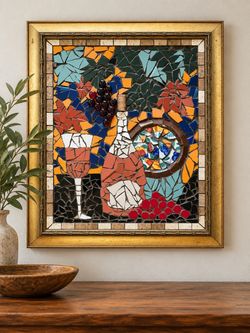 Handmade Framed Mosaic Art