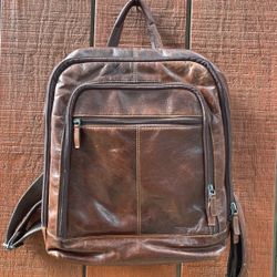 Jack Georges Leather Backpack
