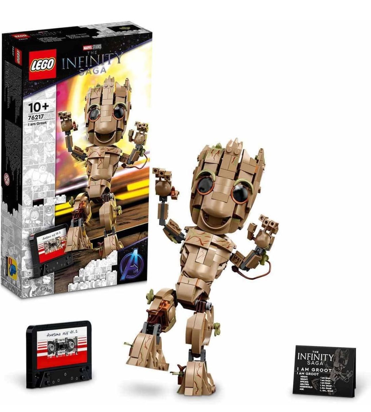 Lego Marvel I am Groot 76217 Building Toy Set - Action Figure from The Guardians of The Galaxy Movies, Baby Groot Model for Play and Display, Great fo