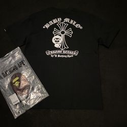 BAPE x Chrome Hearts T-shirt ‘Black & White Tee