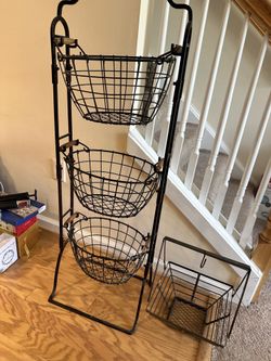 Vegetable market basket and fruit basket