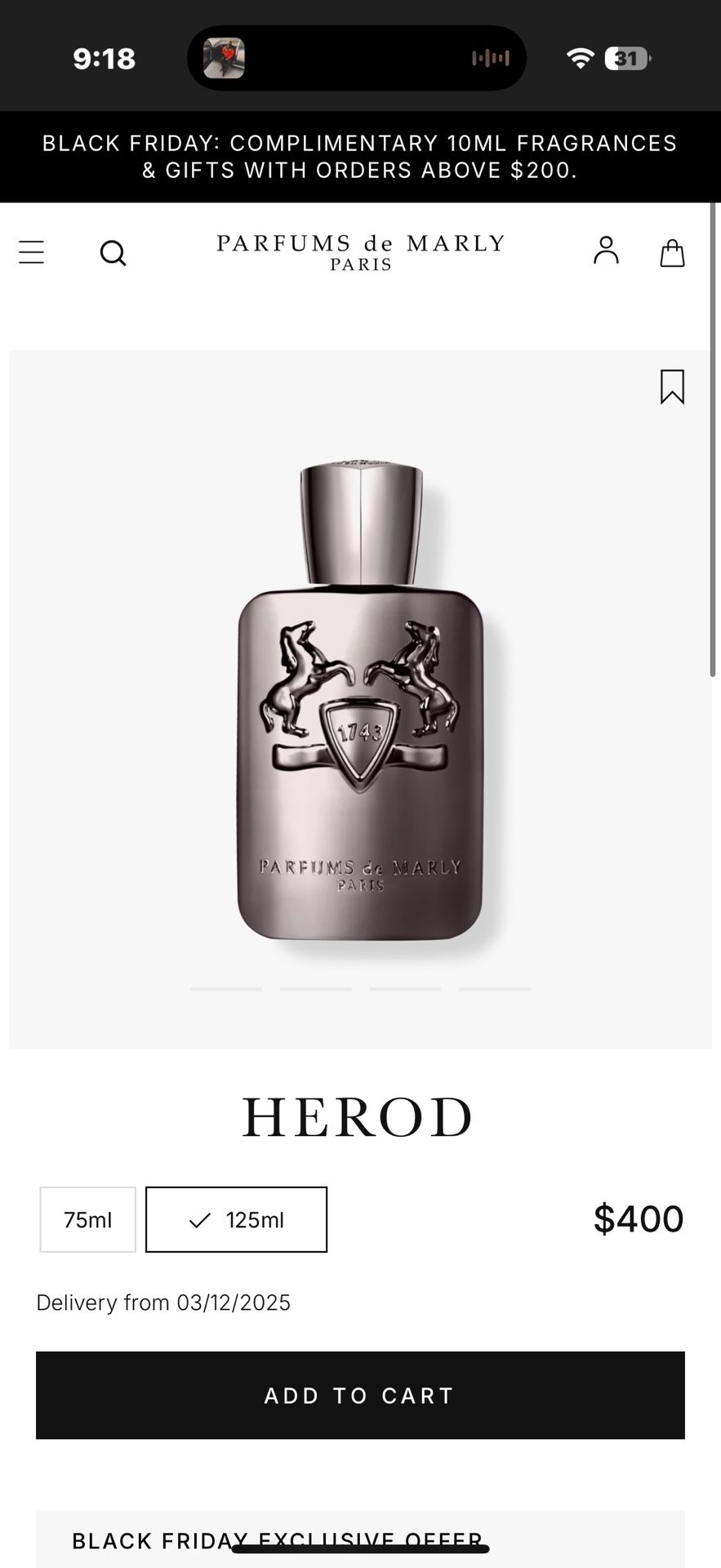 PARFUMS de MARLEY ‘HEROD’