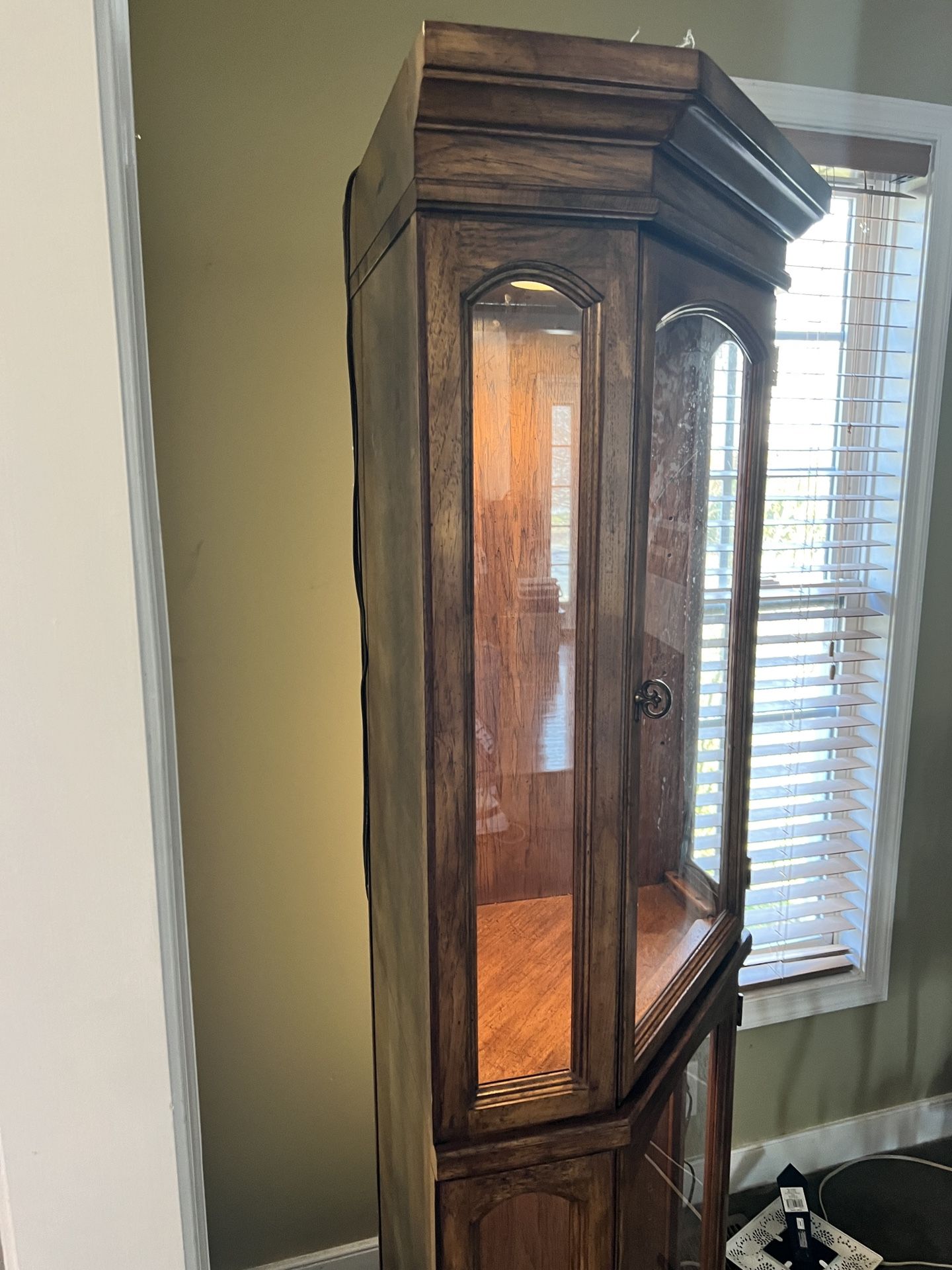 Curio Cabinet Solid Wood. 