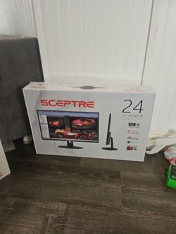 New Sceptre 24" LED Monitor Ultra Slim Pro Series E248W-19203RT