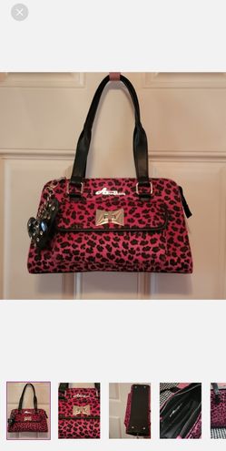 Astro bettie Pink leopard purse