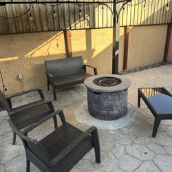 4 Pieces Patio Furniture Set 
