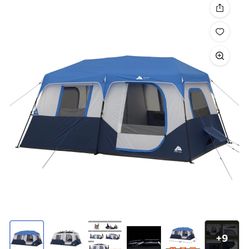 New Ozark Trail 8 Person Instant Cabin Tent W LED lights