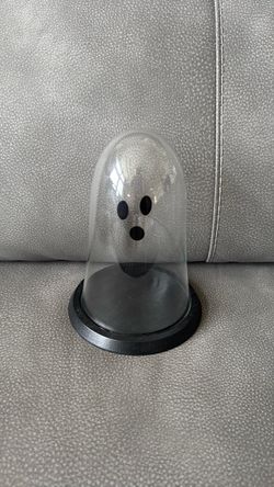 Clear Ghost Glass Wood Halloween Decoration