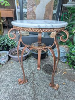 Vintage White marble sturdy piece