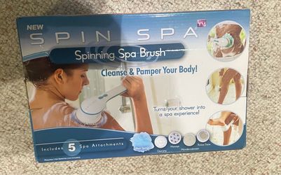 Spinning spa brush