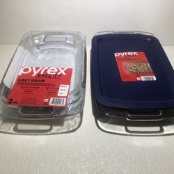 3 Pyrex Easy Grab Bakeware Set - Never Used!