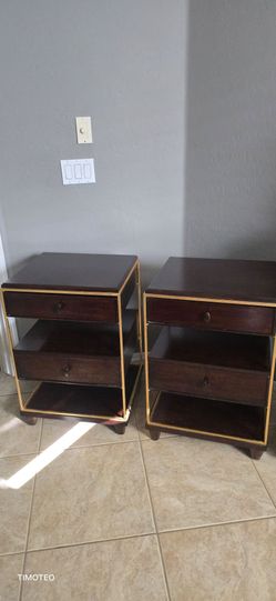 All wood - 2  side tables