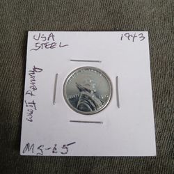 1943 USA Steel Penny WWII