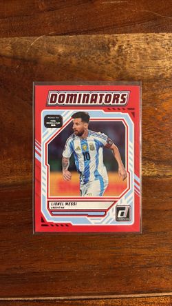 Lionel Messi donruss panini fifa Dominators soccer card