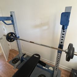 Bench/ Squat Rack. 