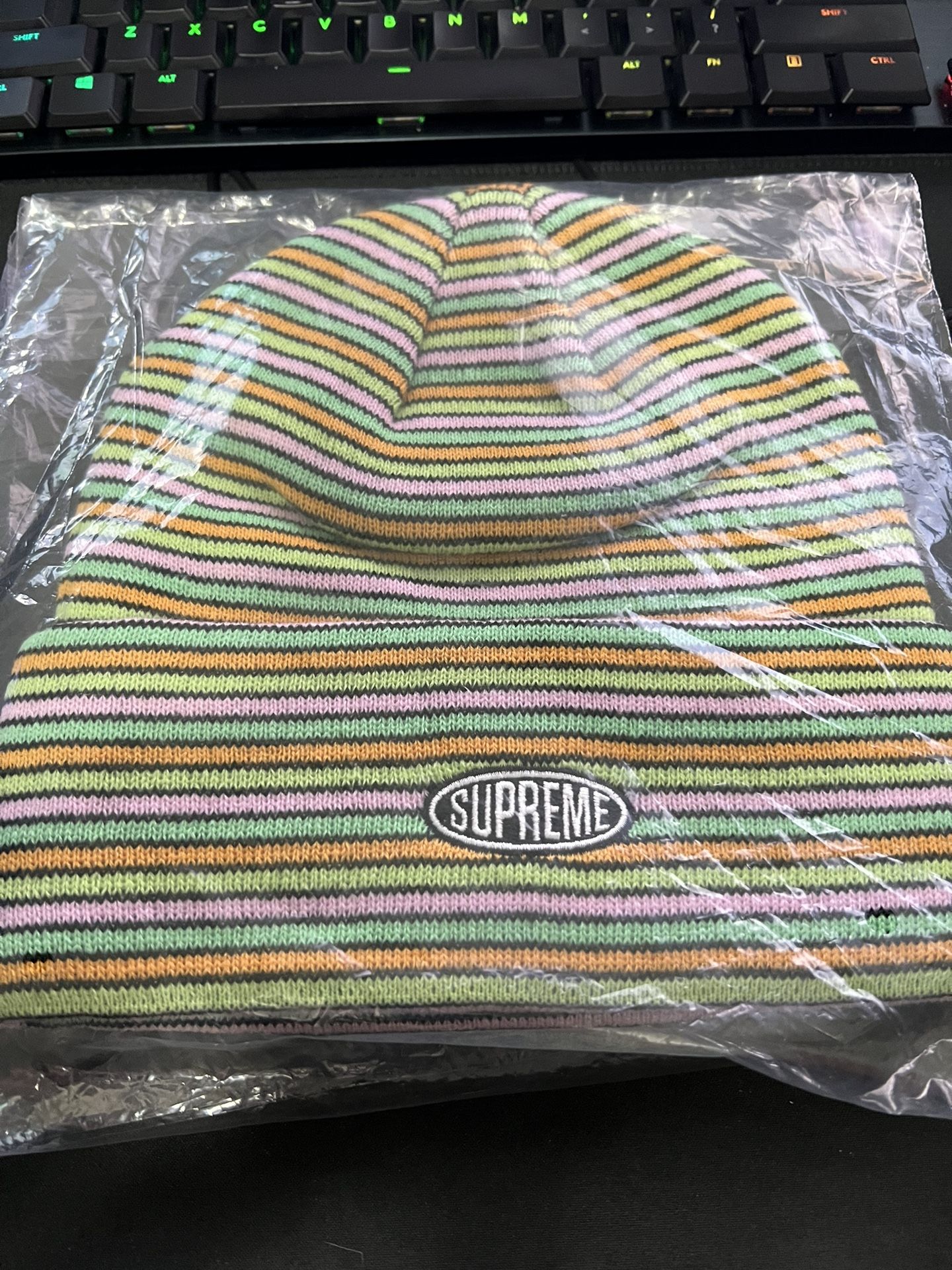 Supreme | Multi Stripe Beanie | Pink