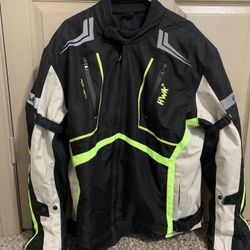 HWK Motorcycle Jacket with Armor Padding