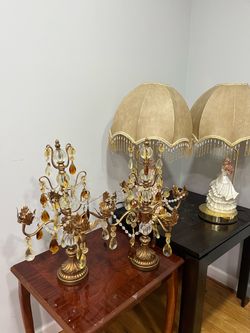 2 night table lamps 2 candles holder all for 50