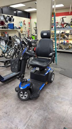 Electric Mobility Scooter Blue and Black