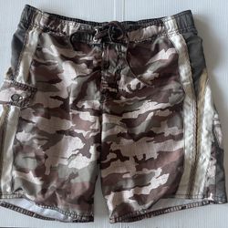 Men’s Camouflage Swim Trunks/Trunks Size Medium (32-34) By OP