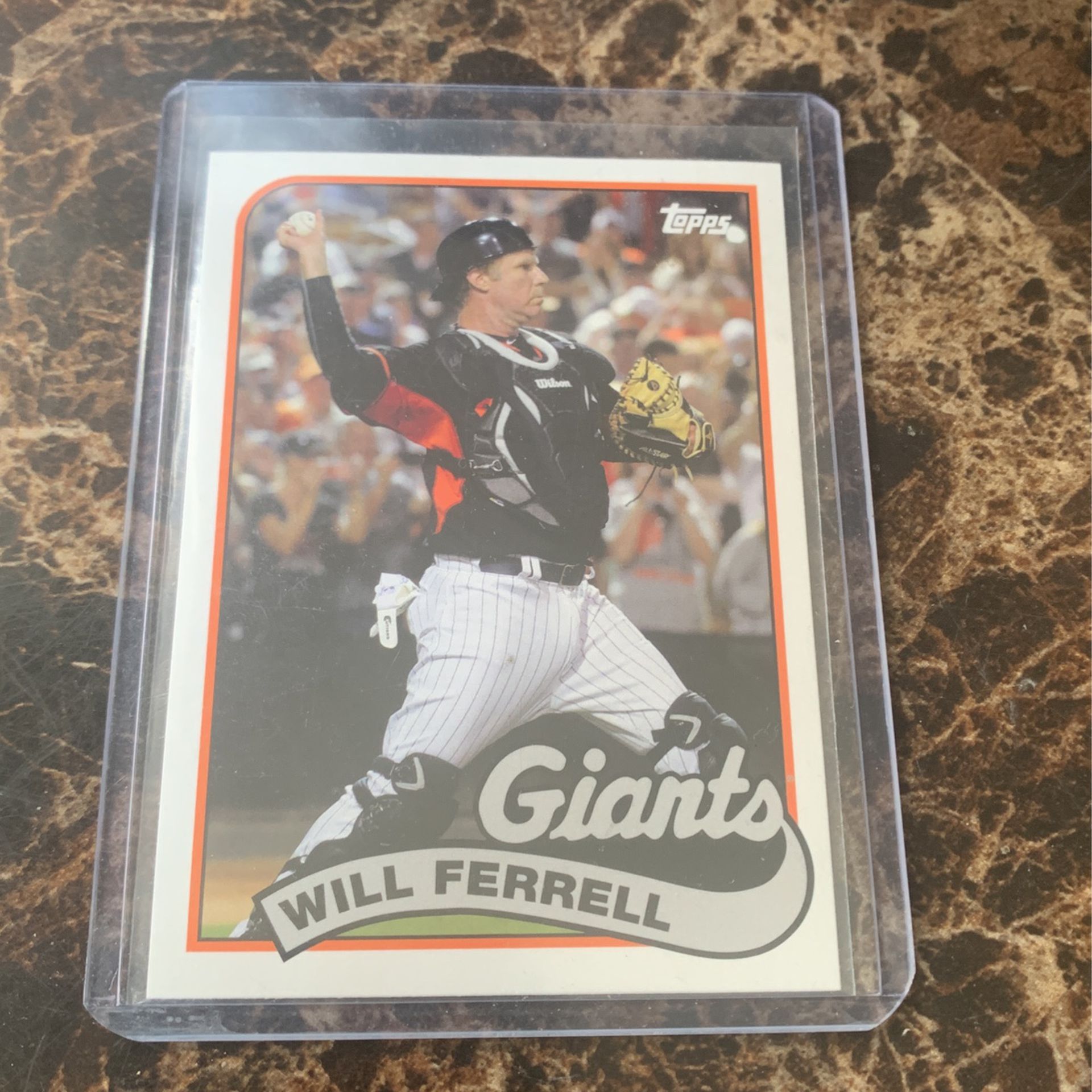 Will Ferrell baseball card San Francisco Giants