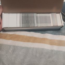 Box of football cards different years $100