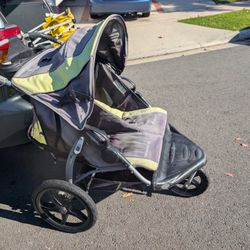 Double Stroller Baby Trend And Graco Highchair 