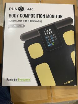 Body Weight and Fat Percentage Scale, High Precision Digital Scale with 8 Electrodes for BMI Body Composition Measurement, Smart Bathroom Scales with 