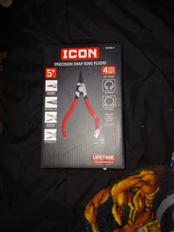 Icon Snap Rimg Pliers 5 L" 4 Piece Set And 46 Piece Ratchet Set