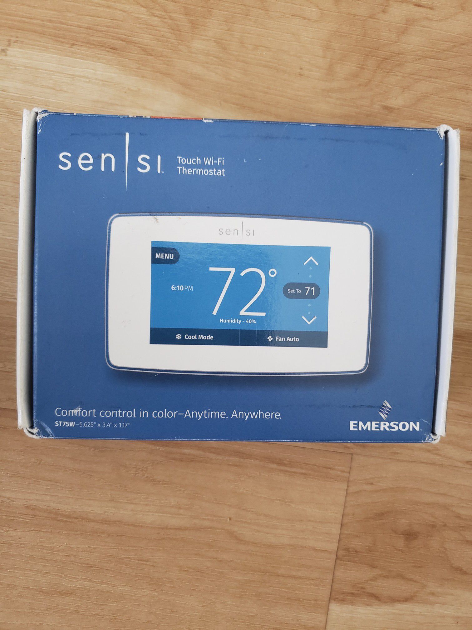 Brand New-Emerson Sensi Touch Wi-Fi Smart Thermostat with Touchscreen Color Display, C-Wire Required