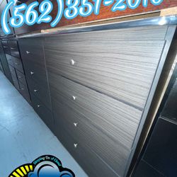Grey Eight Drawer Dresser Chest Cajonera Nuevo 