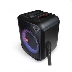 FOL- L1218 is a high-power TWS portable rechargeable speaker designed for parties & karaoke With Wireless Microphone Included 