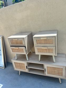 Used furniture tv stand night stand