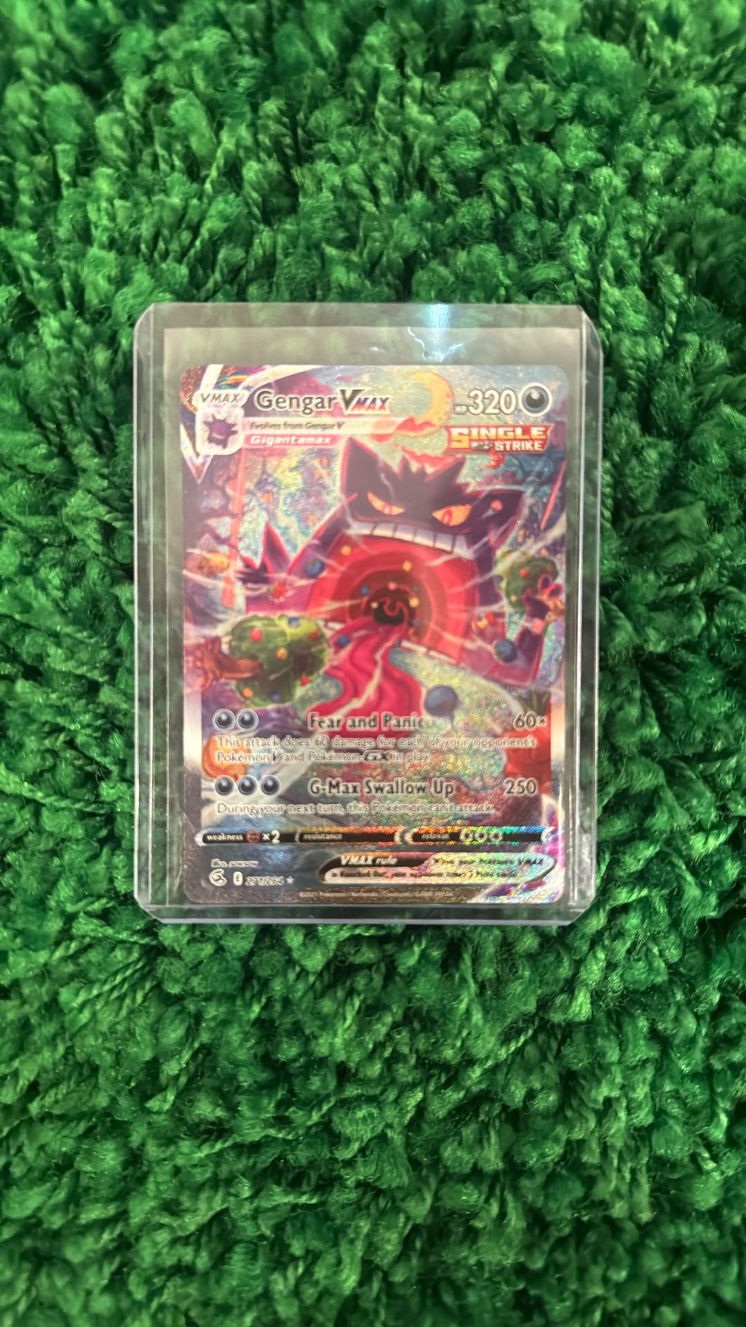 Gengar VMAX (Alternate Art Secret) 271/264 Swsh08: Fusion Strike Holo