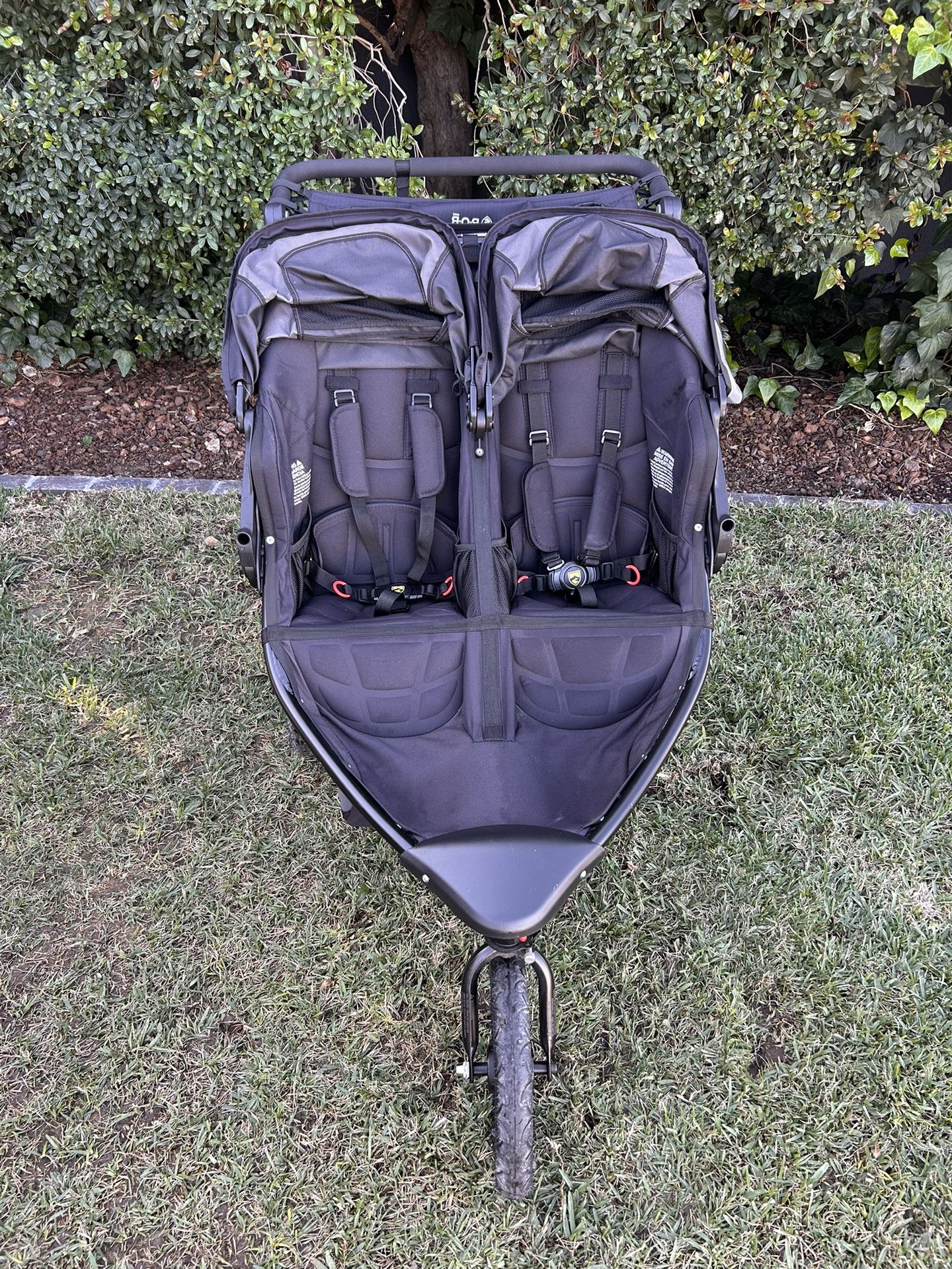 BOB Revolution Flex Duallie Double Jogging Stroller - Graphite Black
