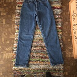 Women’s  High Rise Size 6, Flannel Lined LL Bean 