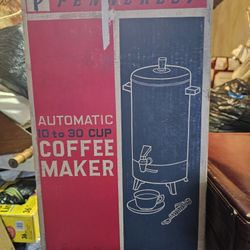 Vintage 1970's Penncrest Automatic Coffee Maker In Original Box! Sold At J.C. Penny's ! Makes Great Coffee ! 