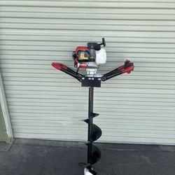 XtremepowerUS 55cc One-Person Post Hole Digger with 8-Inch Bit