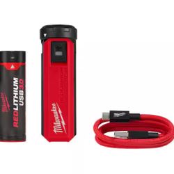 Milwaukee 48-59-2013h REDLITHIUM USB Charger & Portable Power Source Kit NEW