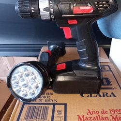 Drill And Flashlight Set