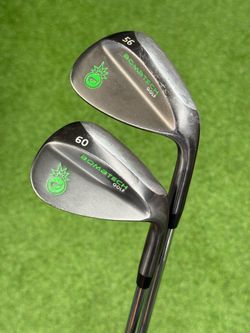 BombTech Golf Wedge Set Black Limited Edition | 56° & 60° | Steel Shafts | RH